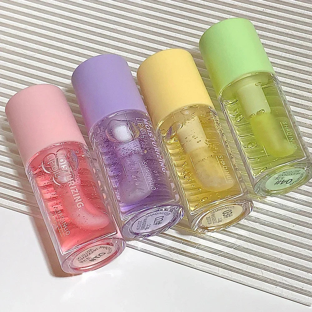 Crystal Clear Fruit Lip Oil: Moisturizing Gloss & Plumper